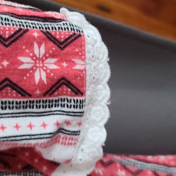 The 1 For U Womens Flannel Nightgown Winter Pockets Button Down Sz M GUC - Picture 5 of 10